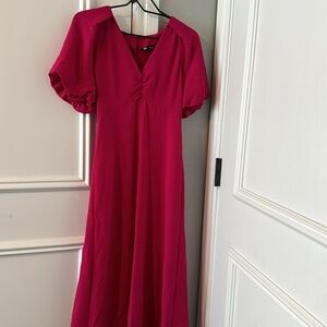 ZARA bright pink dress weird Barbie costume!